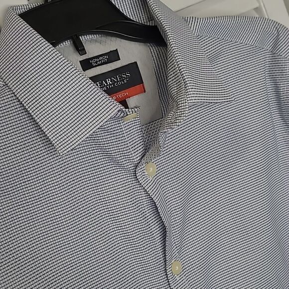 AWEARNESS Kenneth Cole Awear-Tech 15 32/33 mens slimfit shirt - Picture 2 of 8